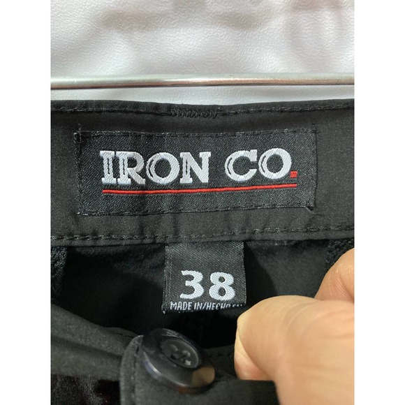 IRON CO. Stretch Cargo Shorts Black Size 38 - Picture 8 of 9
